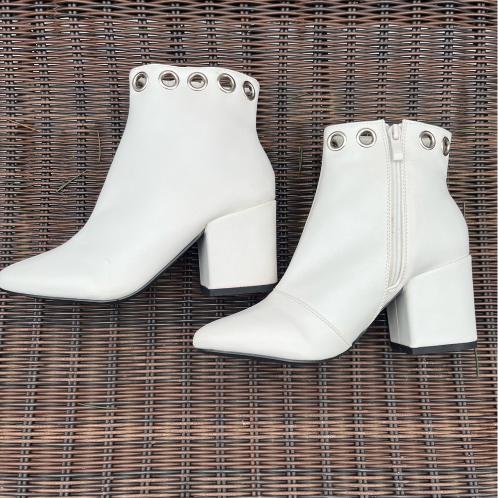 White booties